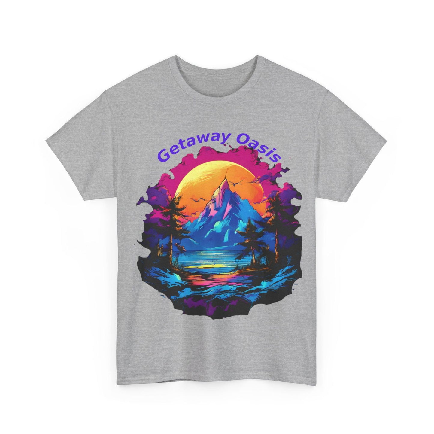 Getaway Oasis Unisex Heavy Cotton Tee - S-Mart Shop Smart Treasures