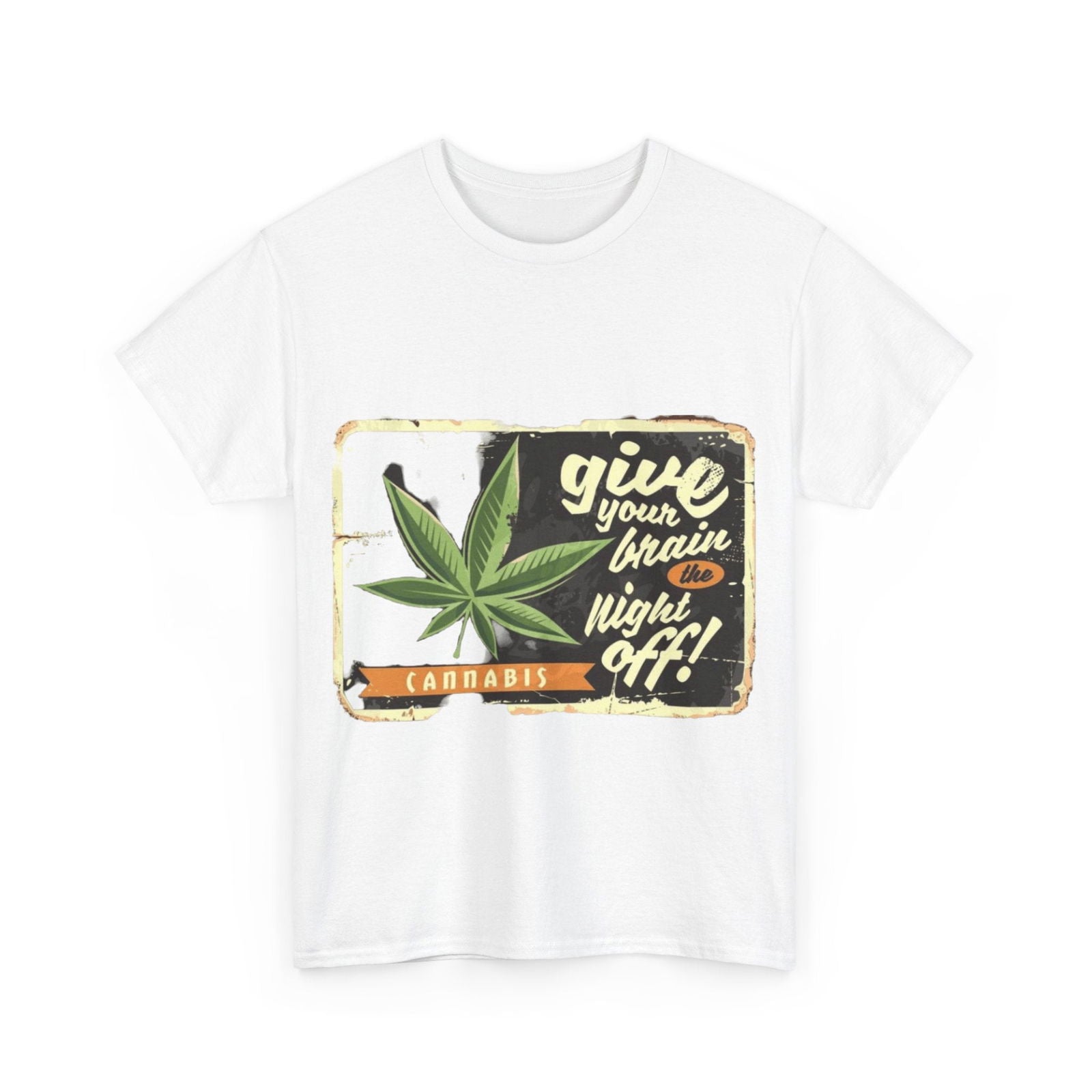 Give Your Brain Off Unisex Heavy Cotton Tee - S-Mart Shop Smart Treasures