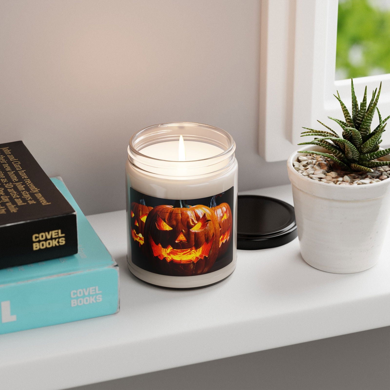 Halloween Jack O Lantern Scented Soy Candle, 9oz - S-Mart Shop Smart Treasures