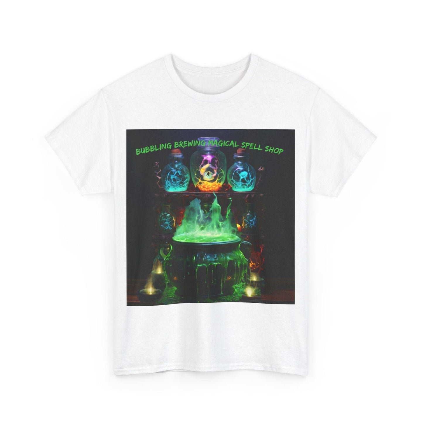 Halloween Witches Brew Unisex Heavy Cotton Tee - S-Mart Shop Smart Treasures