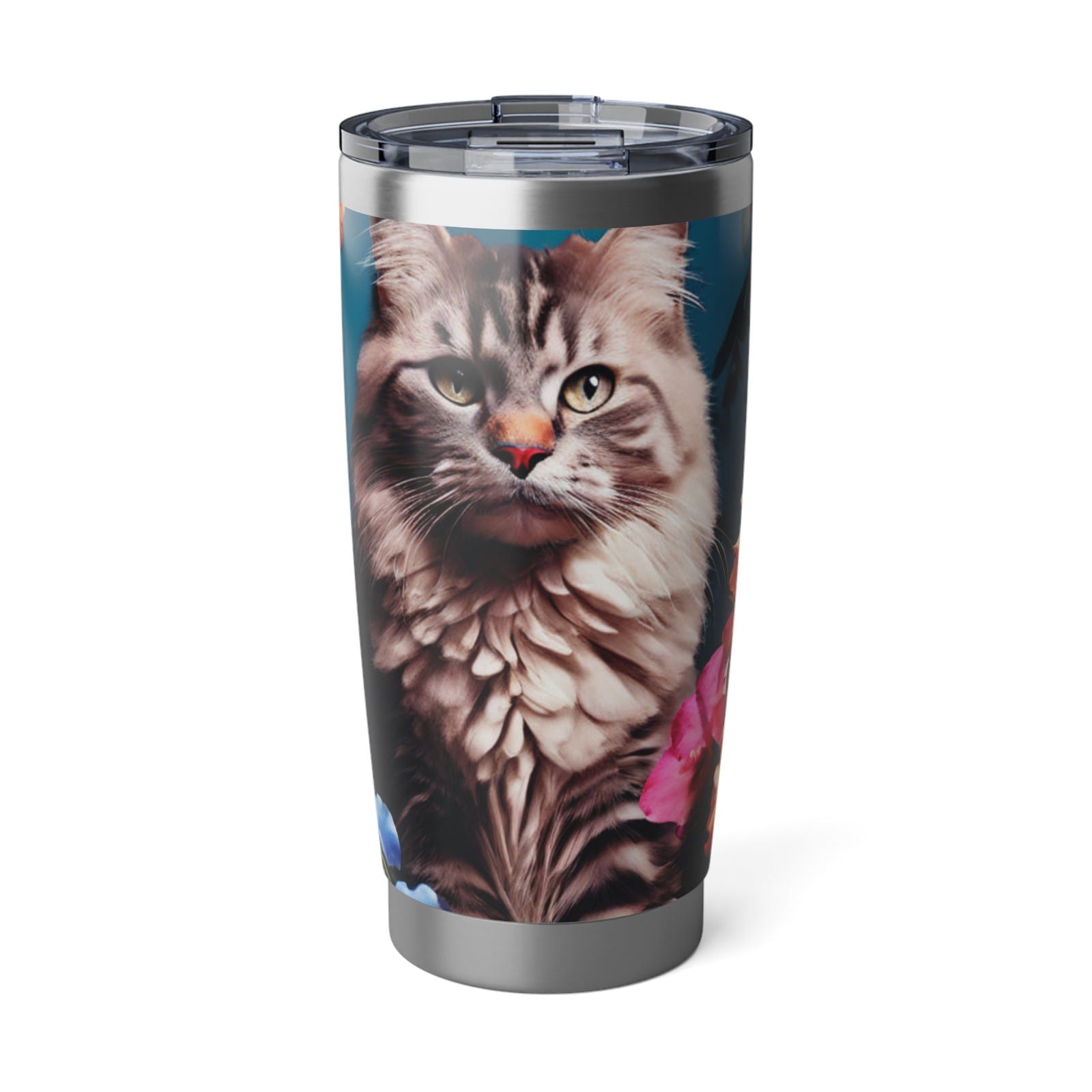 Happy Flower Cat Vagabond 20oz Tumbler - S-Mart Shop Smart Treasures