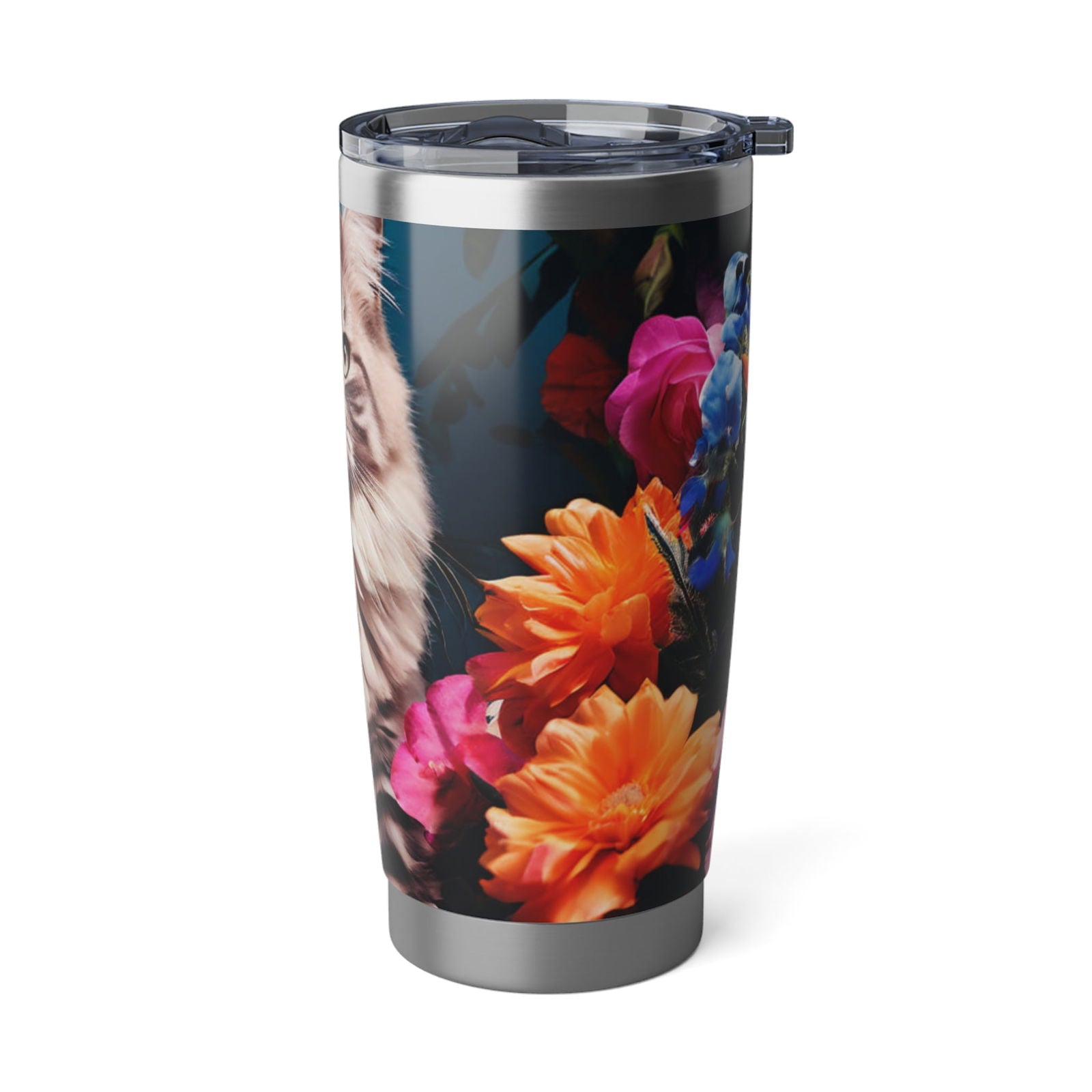 Happy Flower Cat Vagabond 20oz Tumbler - S-Mart Shop Smart Treasures