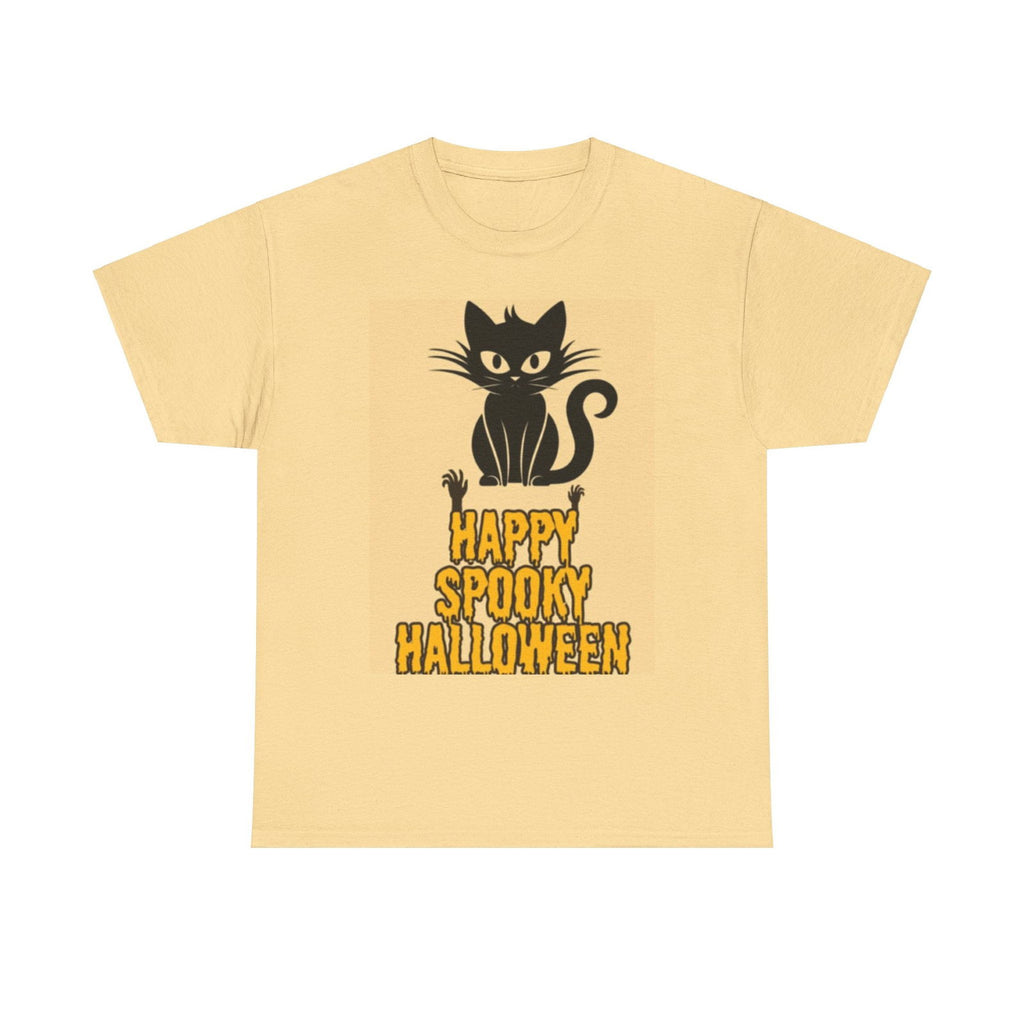 Happy Spooky Halloween Unisex Heavy Cotton Tee - S-Mart Shop Smart Treasures