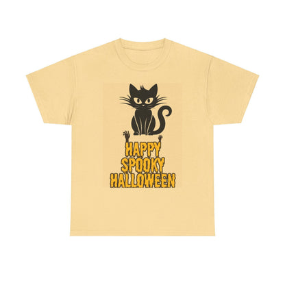 Happy Spooky Halloween Unisex Heavy Cotton Tee - S-Mart Shop Smart Treasures