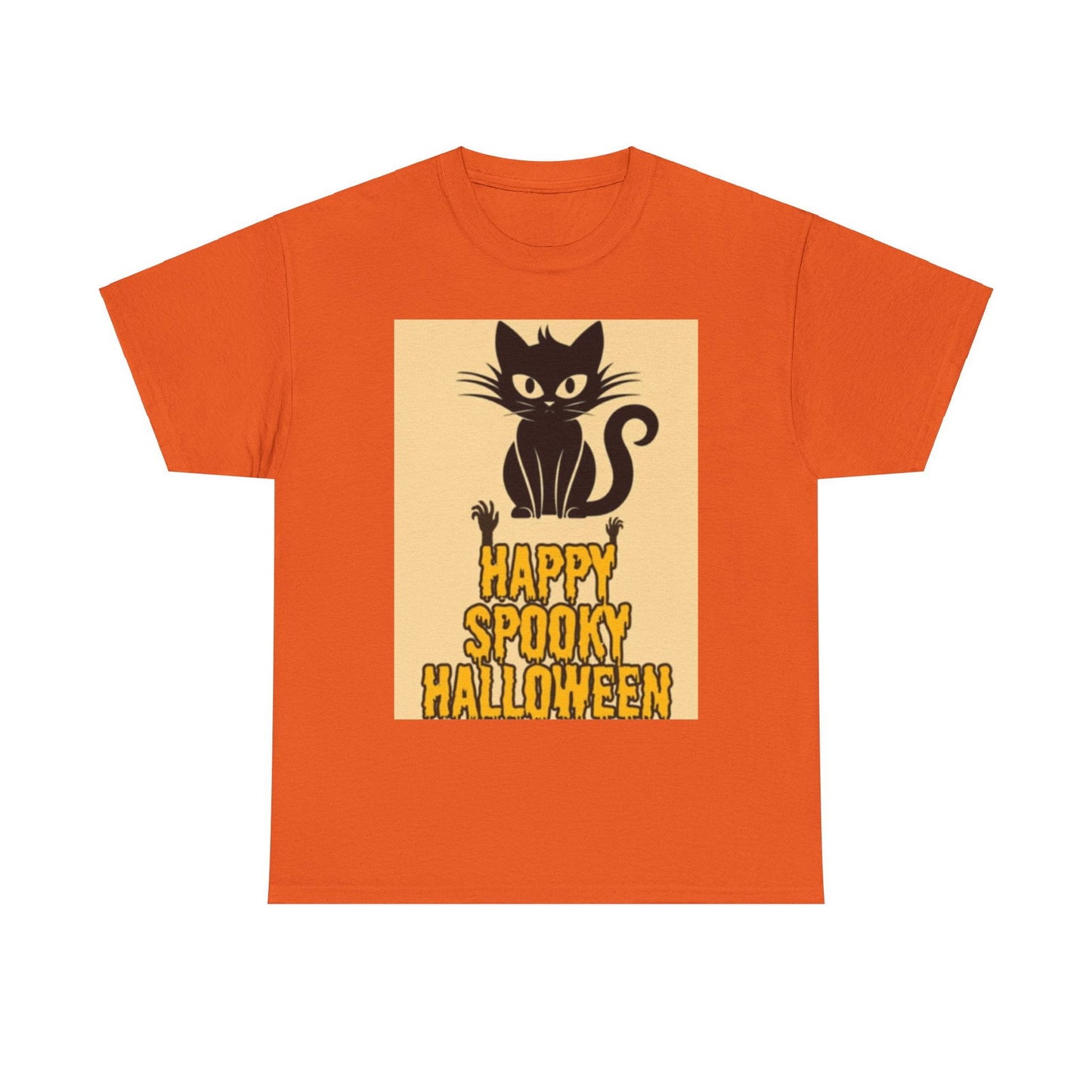 Happy Spooky Halloween Unisex Heavy Cotton Tee - S-Mart Shop Smart Treasures