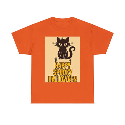 Happy Spooky Halloween Unisex Heavy Cotton Tee - S-Mart Shop Smart Treasures