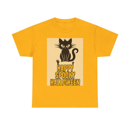 Happy Spooky Halloween Unisex Heavy Cotton Tee - S-Mart Shop Smart Treasures