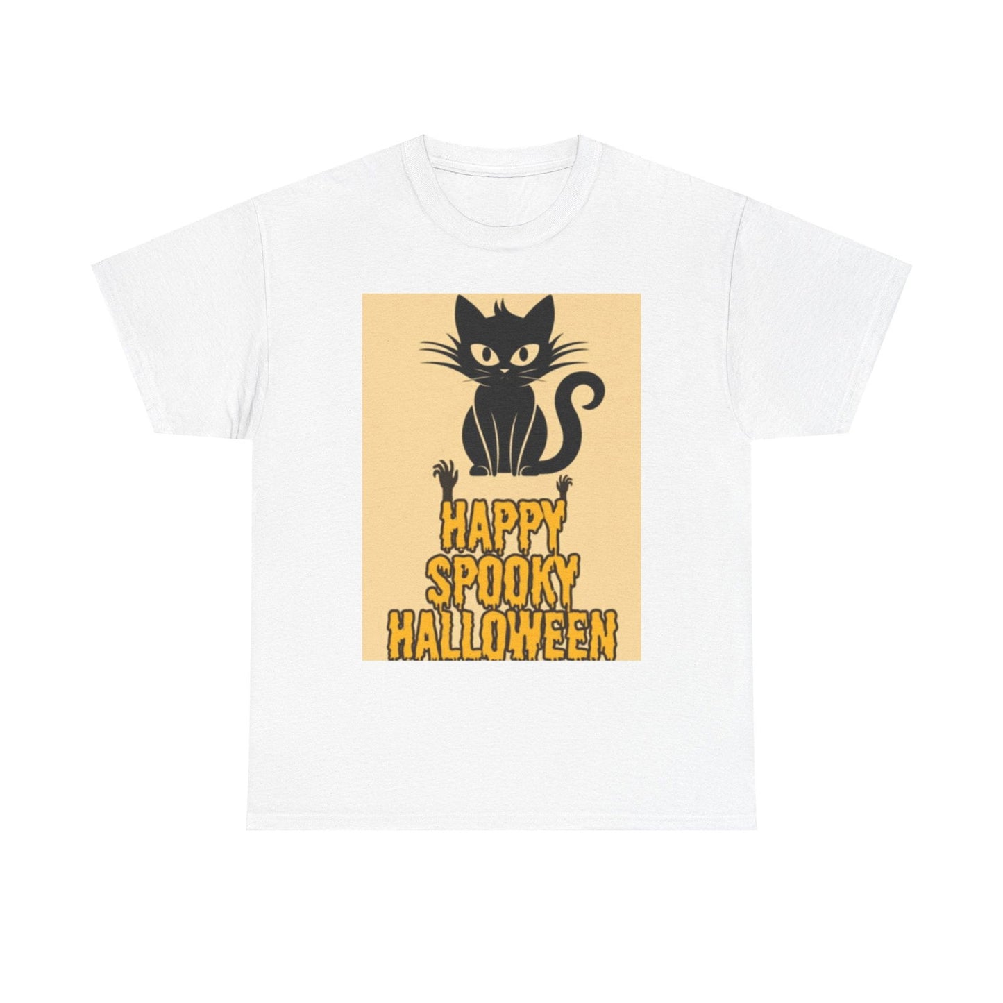 Happy Spooky Halloween Unisex Heavy Cotton Tee - S-Mart Shop Smart Treasures