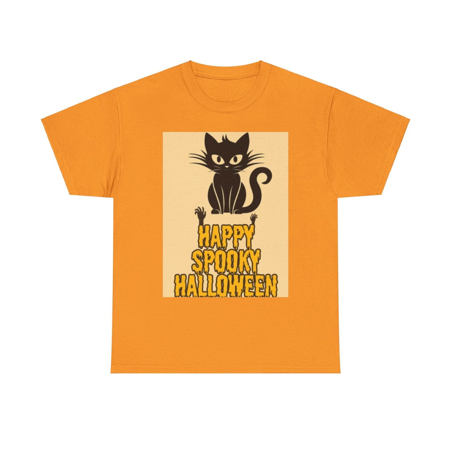 Happy Spooky Halloween Unisex Heavy Cotton Tee - S-Mart Shop Smart Treasures