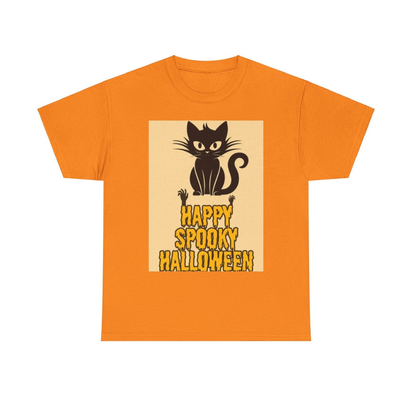 Happy Spooky Halloween Unisex Heavy Cotton Tee - S-Mart Shop Smart Treasures