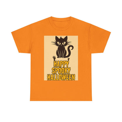 Happy Spooky Halloween Unisex Heavy Cotton Tee - S-Mart Shop Smart Treasures