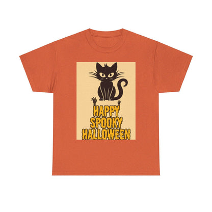 Happy Spooky Halloween Unisex Heavy Cotton Tee - S-Mart Shop Smart Treasures