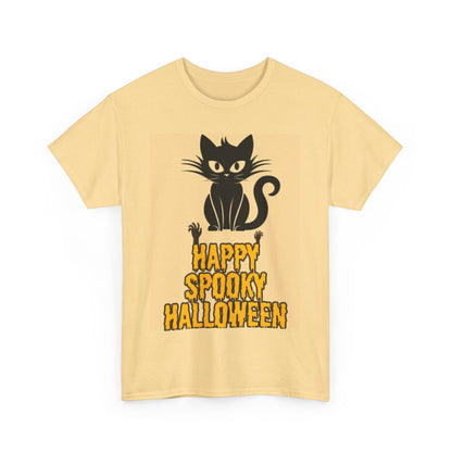 Happy Spooky Halloween Unisex Heavy Cotton Tee - S-Mart Shop Smart Treasures