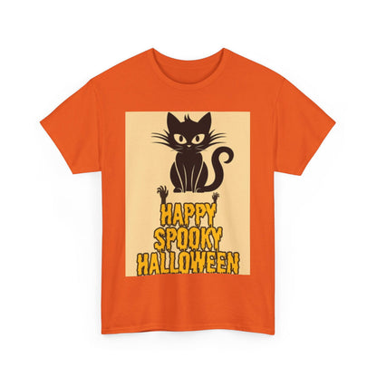 Happy Spooky Halloween Unisex Heavy Cotton Tee - S-Mart Shop Smart Treasures