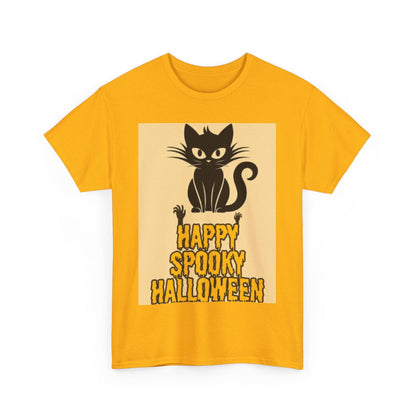 Happy Spooky Halloween Unisex Heavy Cotton Tee - S-Mart Shop Smart Treasures