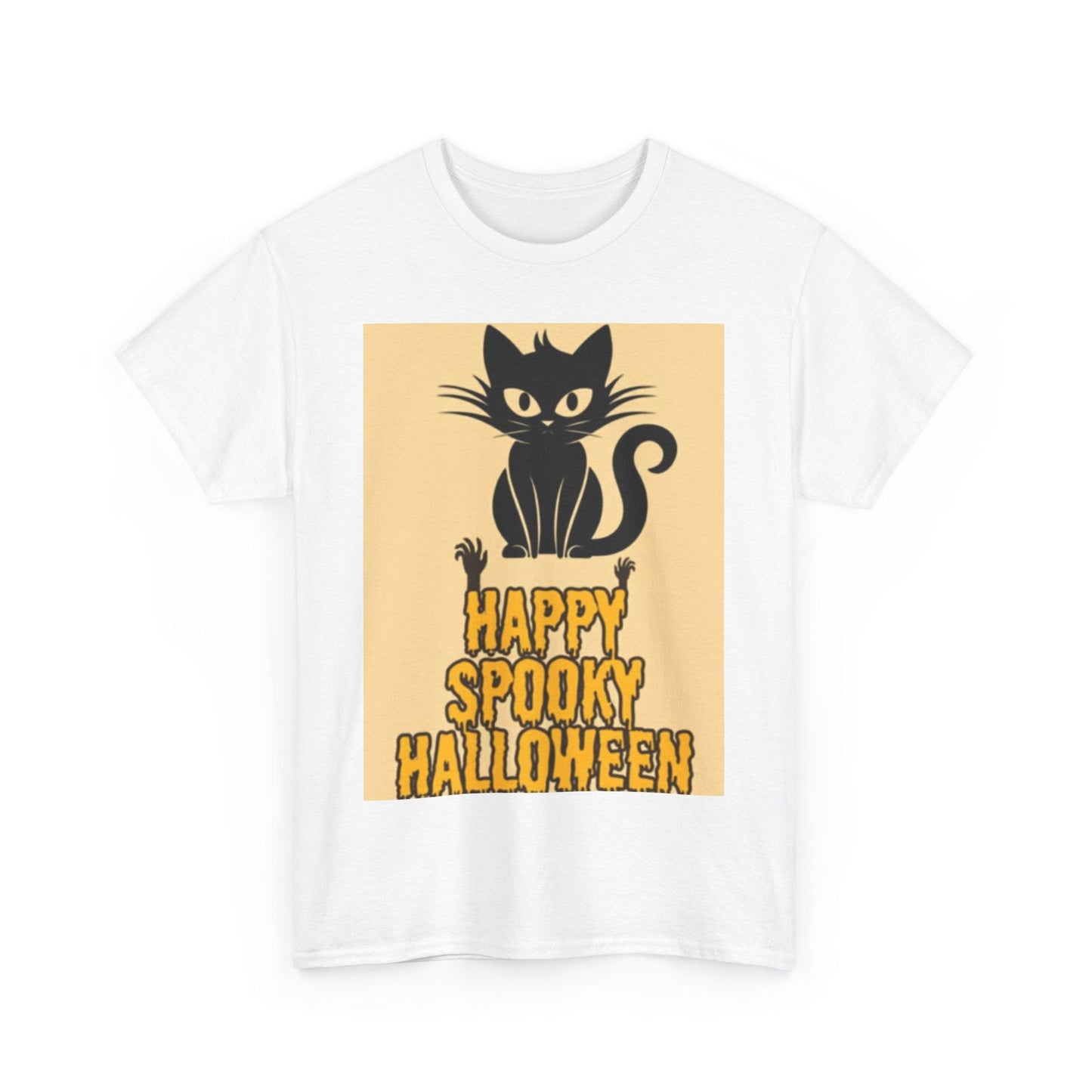 Happy Spooky Halloween Unisex Heavy Cotton Tee - S-Mart Shop Smart Treasures