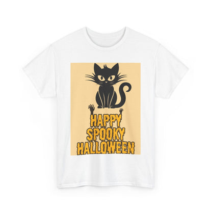 Happy Spooky Halloween Unisex Heavy Cotton Tee - S-Mart Shop Smart Treasures