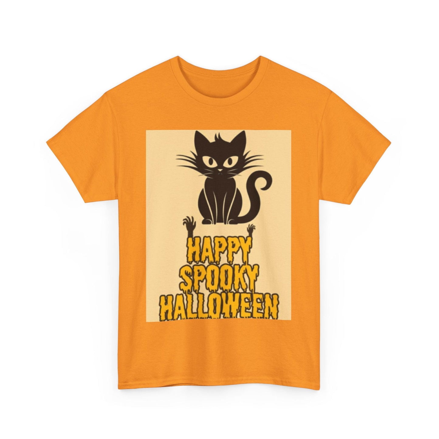 Happy Spooky Halloween Unisex Heavy Cotton Tee - S-Mart Shop Smart Treasures