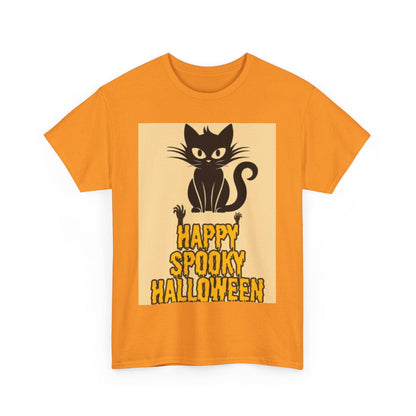 Happy Spooky Halloween Unisex Heavy Cotton Tee - S-Mart Shop Smart Treasures