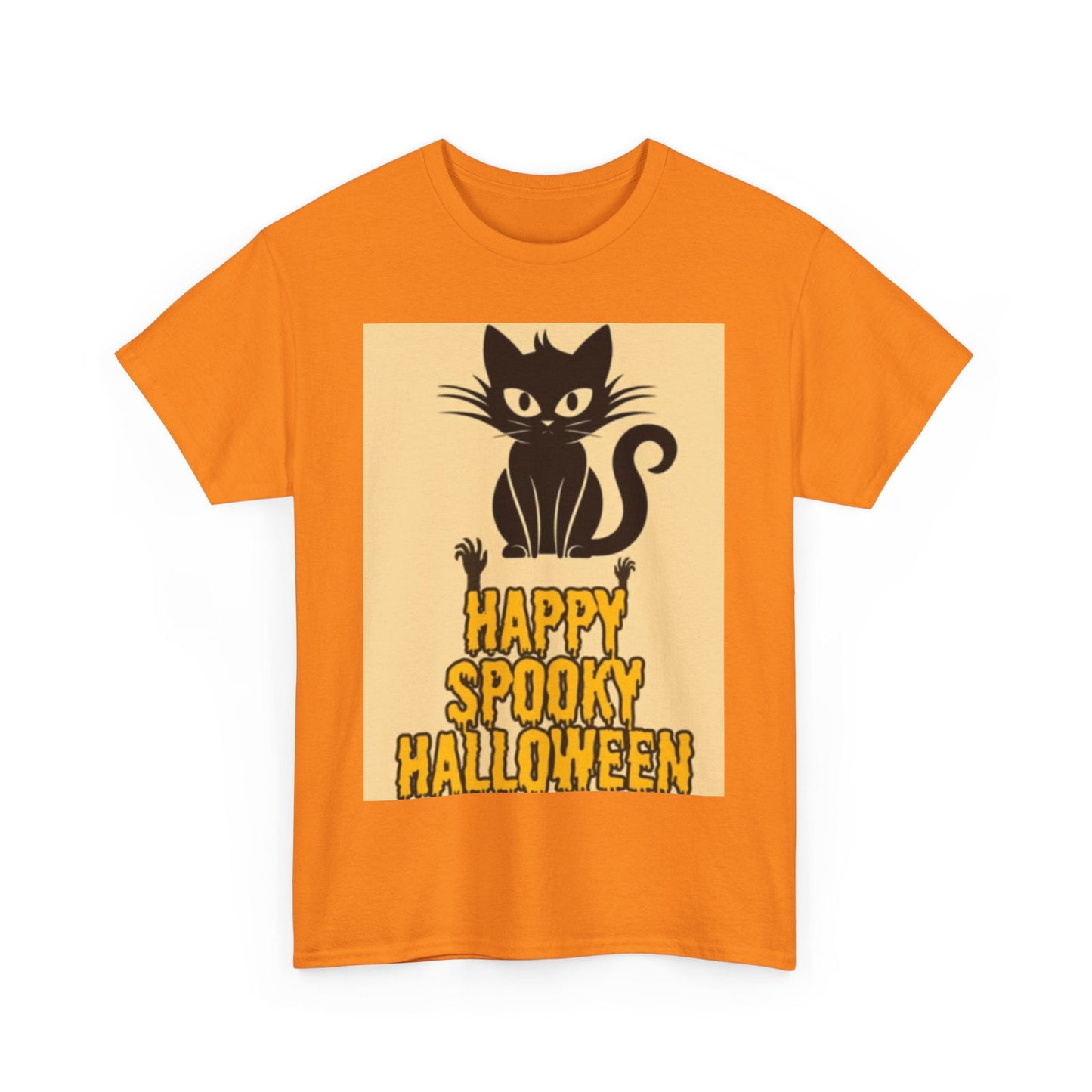 Happy Spooky Halloween Unisex Heavy Cotton Tee - S-Mart Shop Smart Treasures