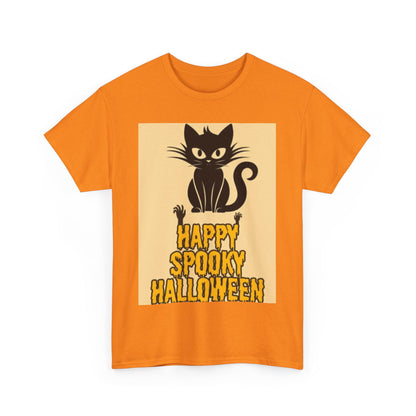 Happy Spooky Halloween Unisex Heavy Cotton Tee - S-Mart Shop Smart Treasures
