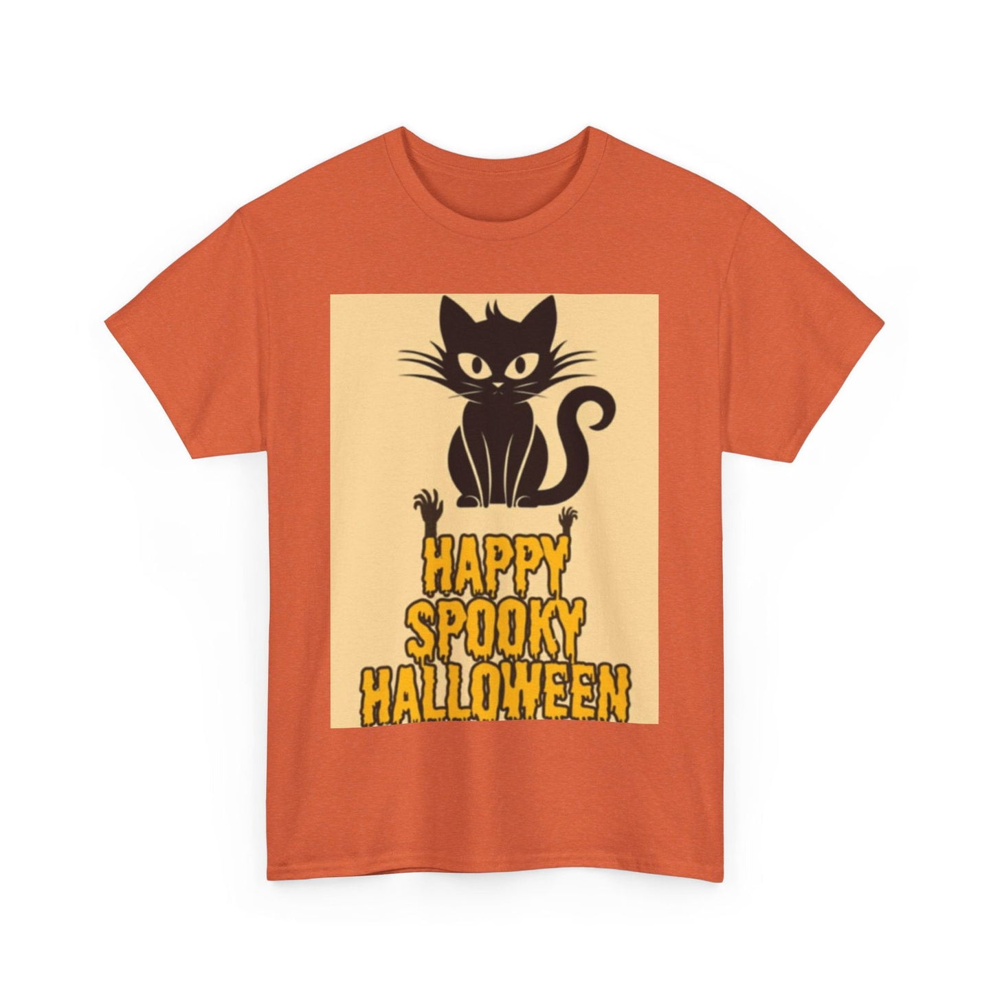 Happy Spooky Halloween Unisex Heavy Cotton Tee - S-Mart Shop Smart Treasures