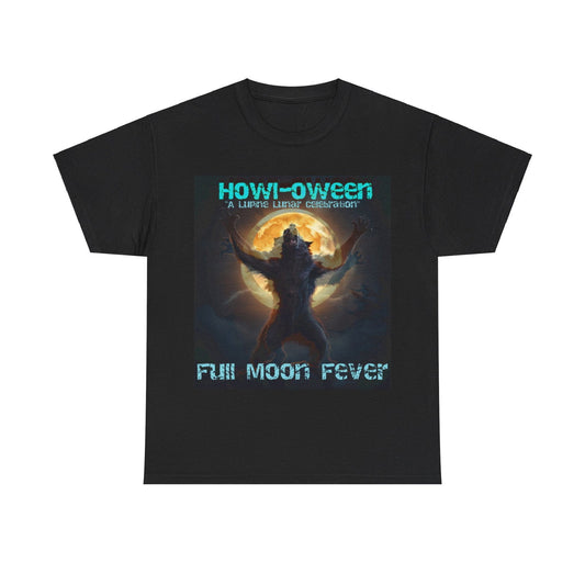 Howl O ween Holographic 3D effect Unisex Heavy Cotton Tee - S-Mart Shop Smart Treasures