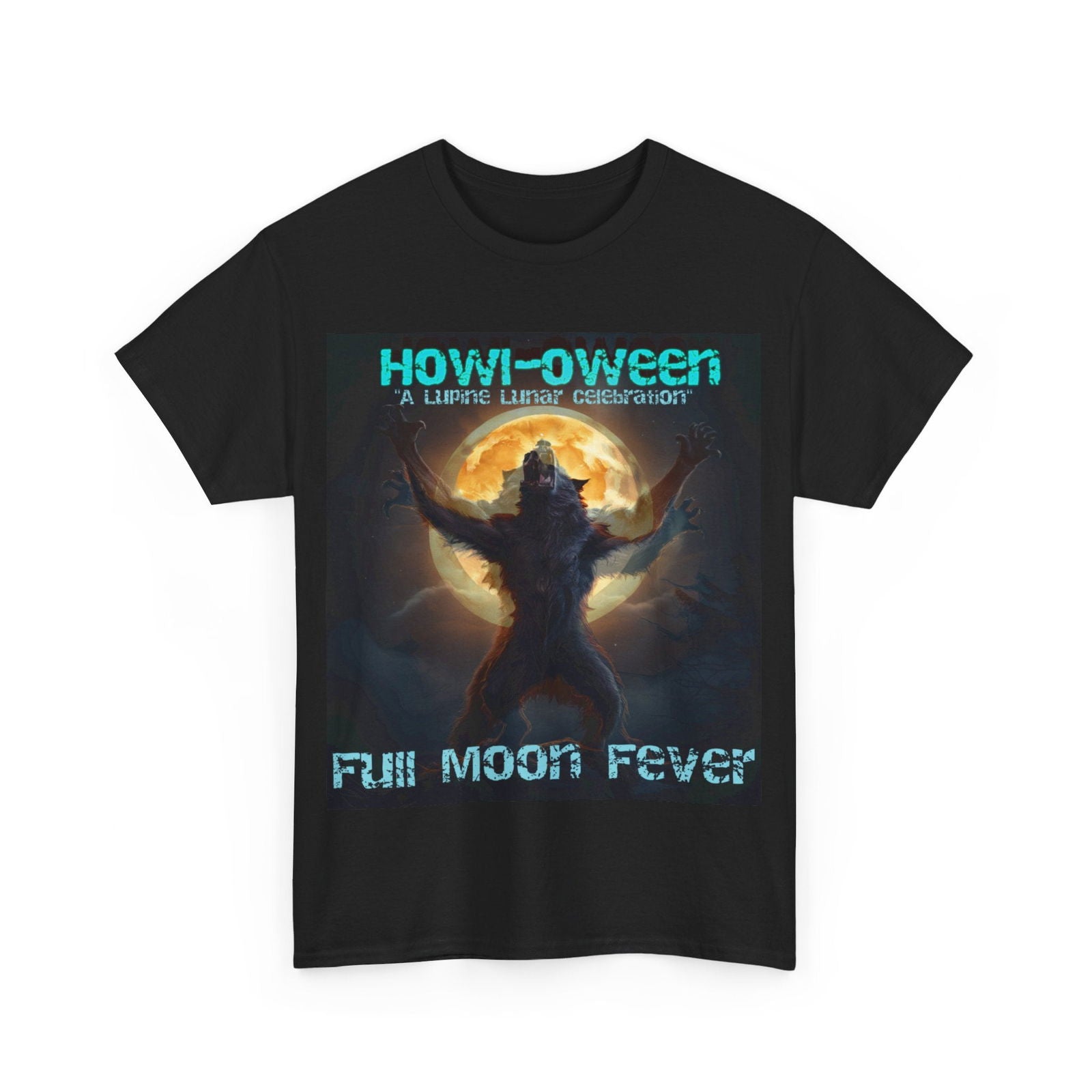 Howl O ween Holographic 3D effect Unisex Heavy Cotton Tee - S-Mart Shop Smart Treasures