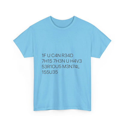 If You Can Read This Unisex Heavy Cotton Tee - S-Mart Shop Smart Treasures