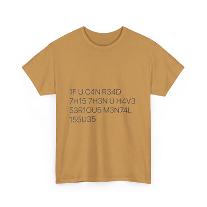 If You Can Read This Unisex Heavy Cotton Tee - S-Mart Shop Smart Treasures
