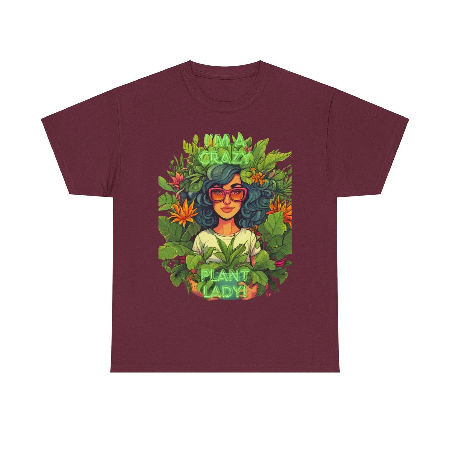 Im A Crazy Plant lady Unisex Heavy Cotton Women's Tee - S-Mart Shop Smart Treasures