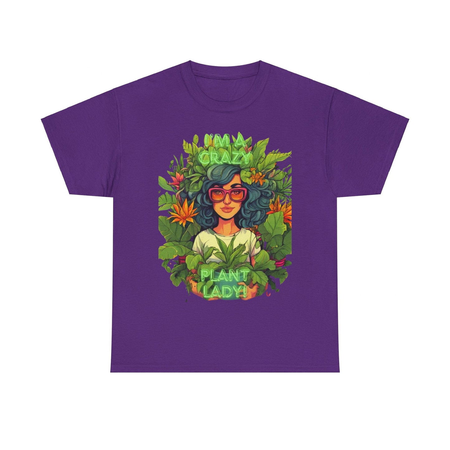 Im A Crazy Plant lady Unisex Heavy Cotton Women's Tee - S-Mart Shop Smart Treasures