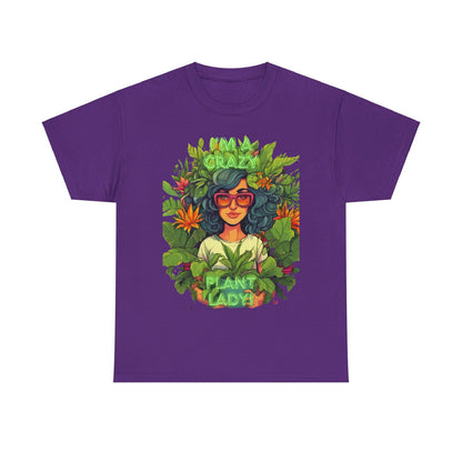 Im A Crazy Plant lady Unisex Heavy Cotton Women's Tee - S-Mart Shop Smart Treasures