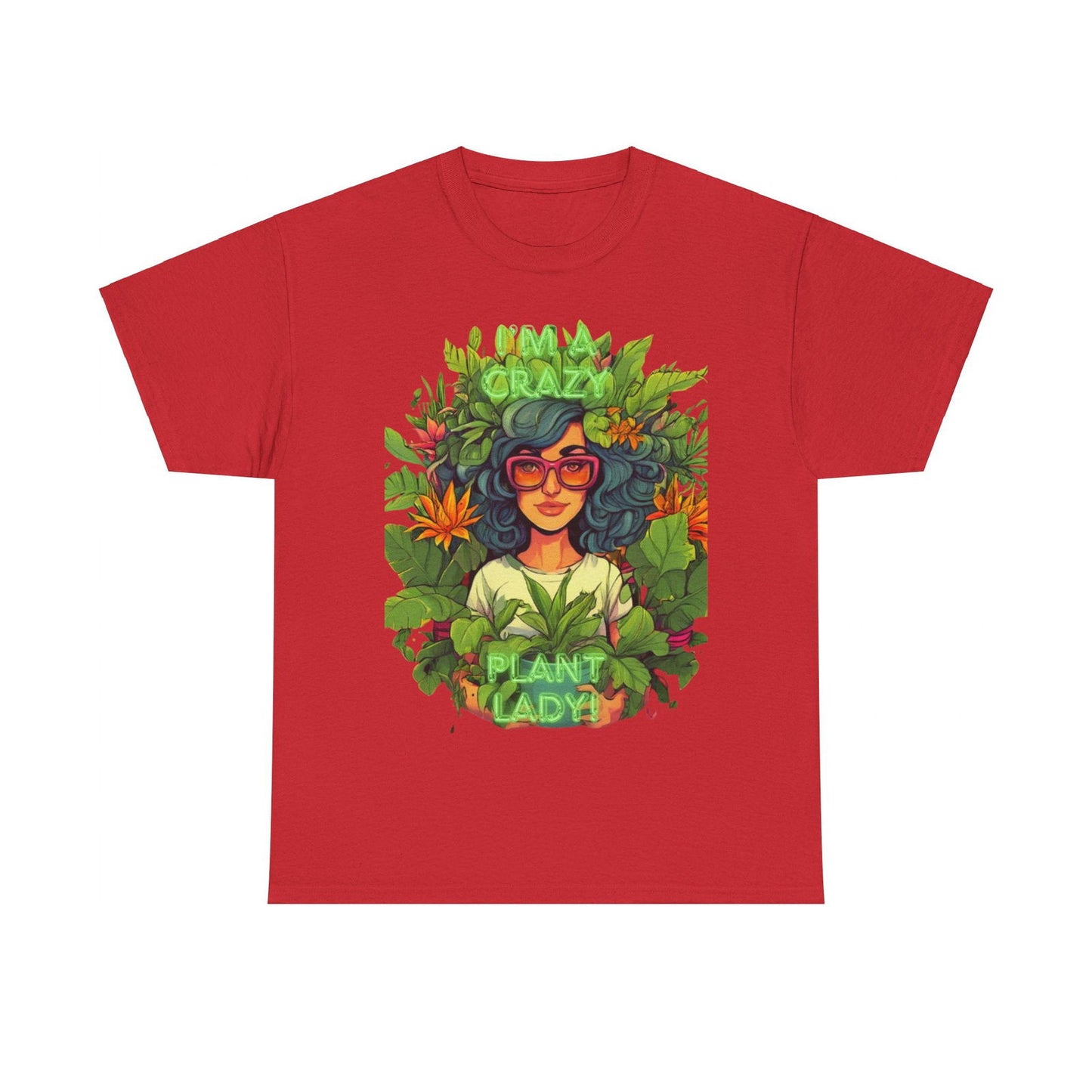 Im A Crazy Plant lady Unisex Heavy Cotton Women's Tee - S-Mart Shop Smart Treasures