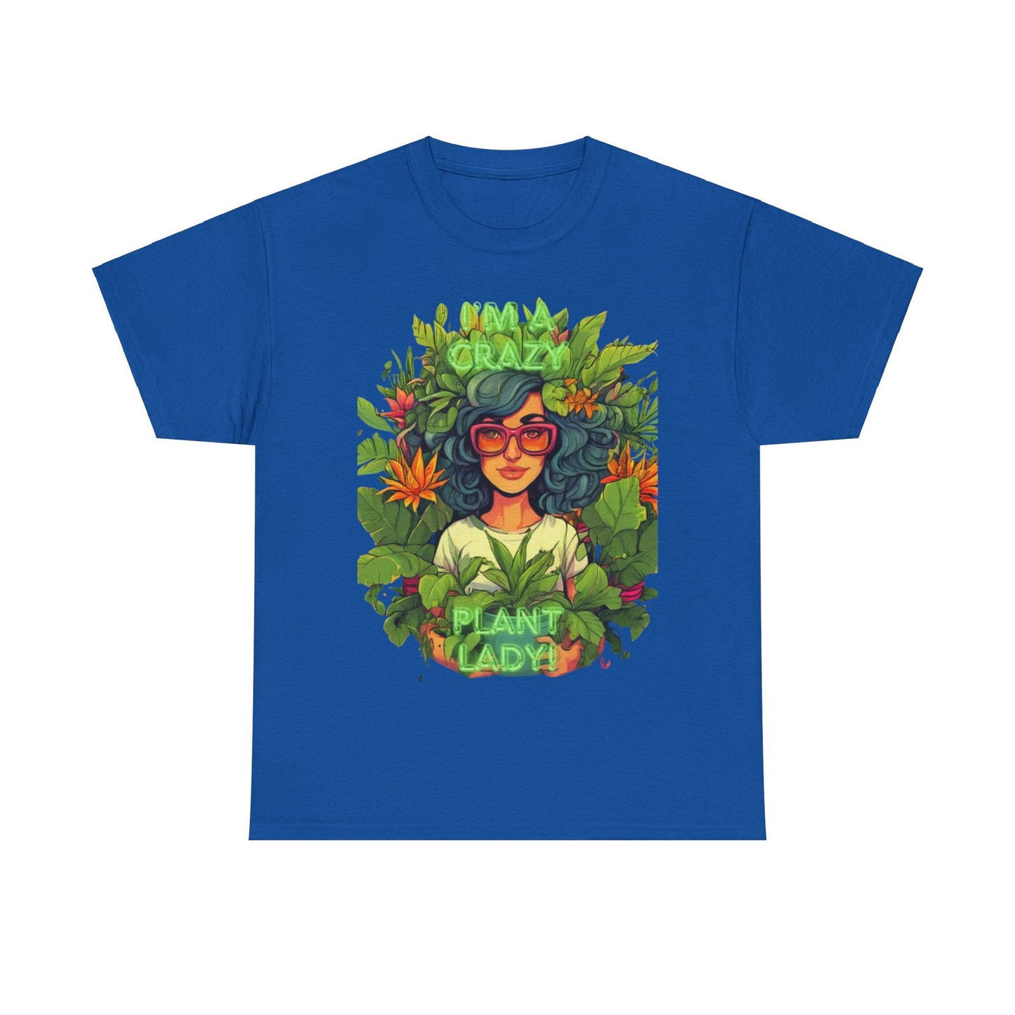 Im A Crazy Plant lady Unisex Heavy Cotton Women's Tee - S-Mart Shop Smart Treasures