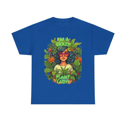 Im A Crazy Plant lady Unisex Heavy Cotton Women's Tee - S-Mart Shop Smart Treasures