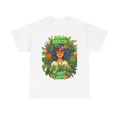 Im A Crazy Plant lady Unisex Heavy Cotton Women's Tee - S-Mart Shop Smart Treasures