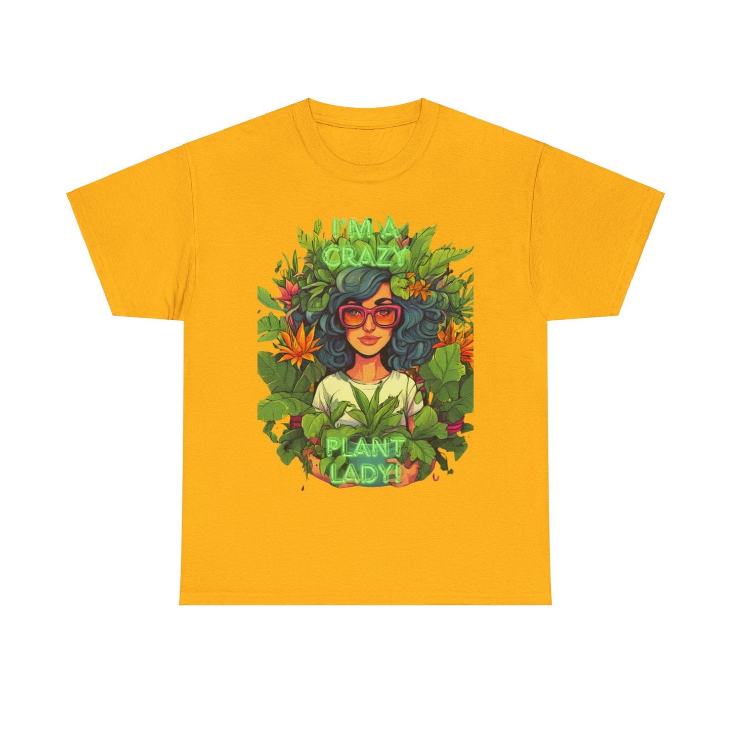 Im A Crazy Plant lady Unisex Heavy Cotton Women's Tee - S-Mart Shop Smart Treasures