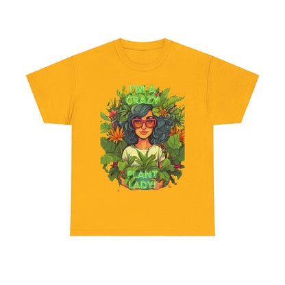Im A Crazy Plant lady Unisex Heavy Cotton Women's Tee - S-Mart Shop Smart Treasures