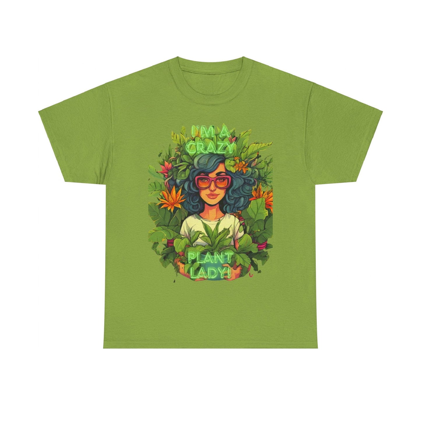 Im A Crazy Plant lady Unisex Heavy Cotton Women's Tee - S-Mart Shop Smart Treasures