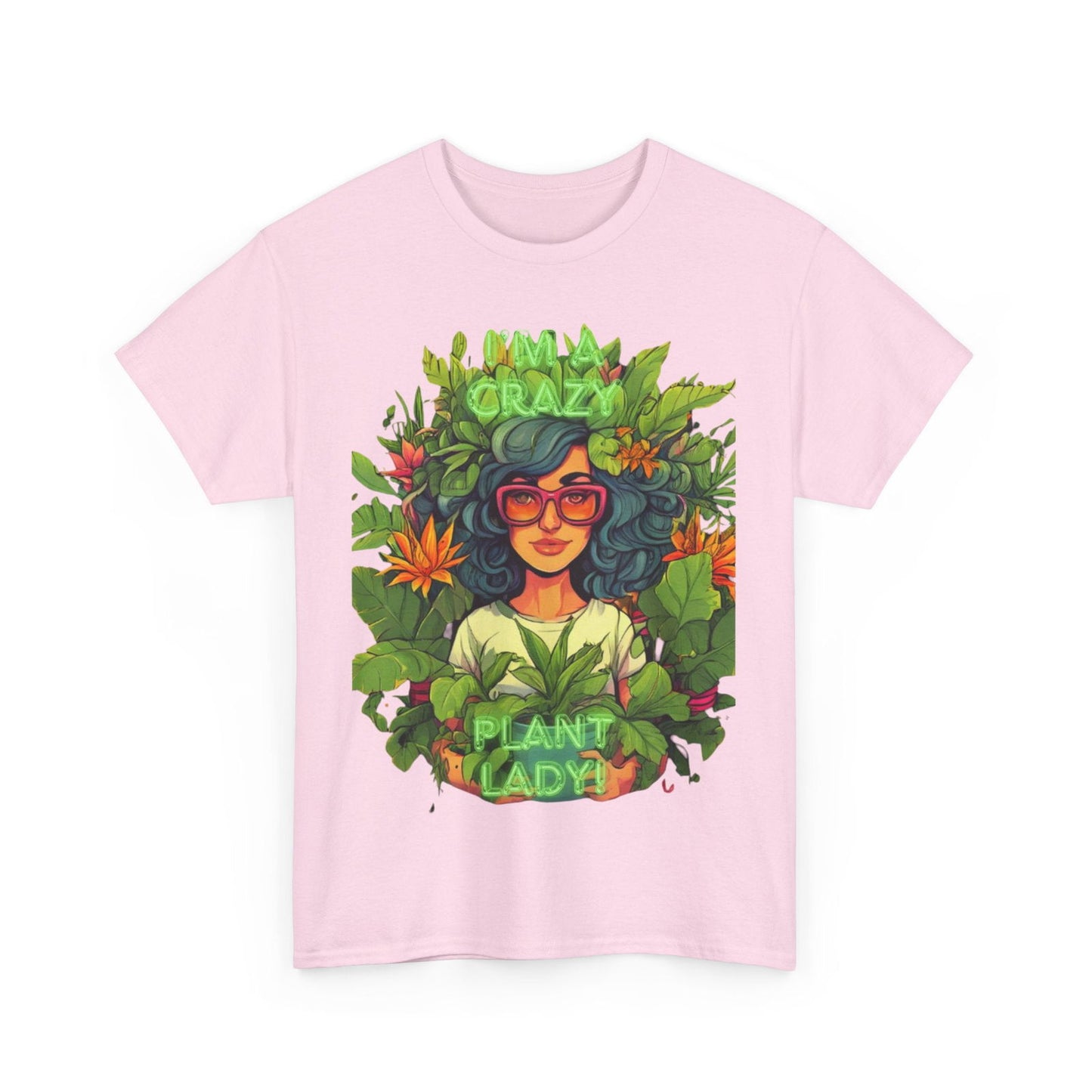 Im A Crazy Plant lady Unisex Heavy Cotton Women's Tee - S-Mart Shop Smart Treasures
