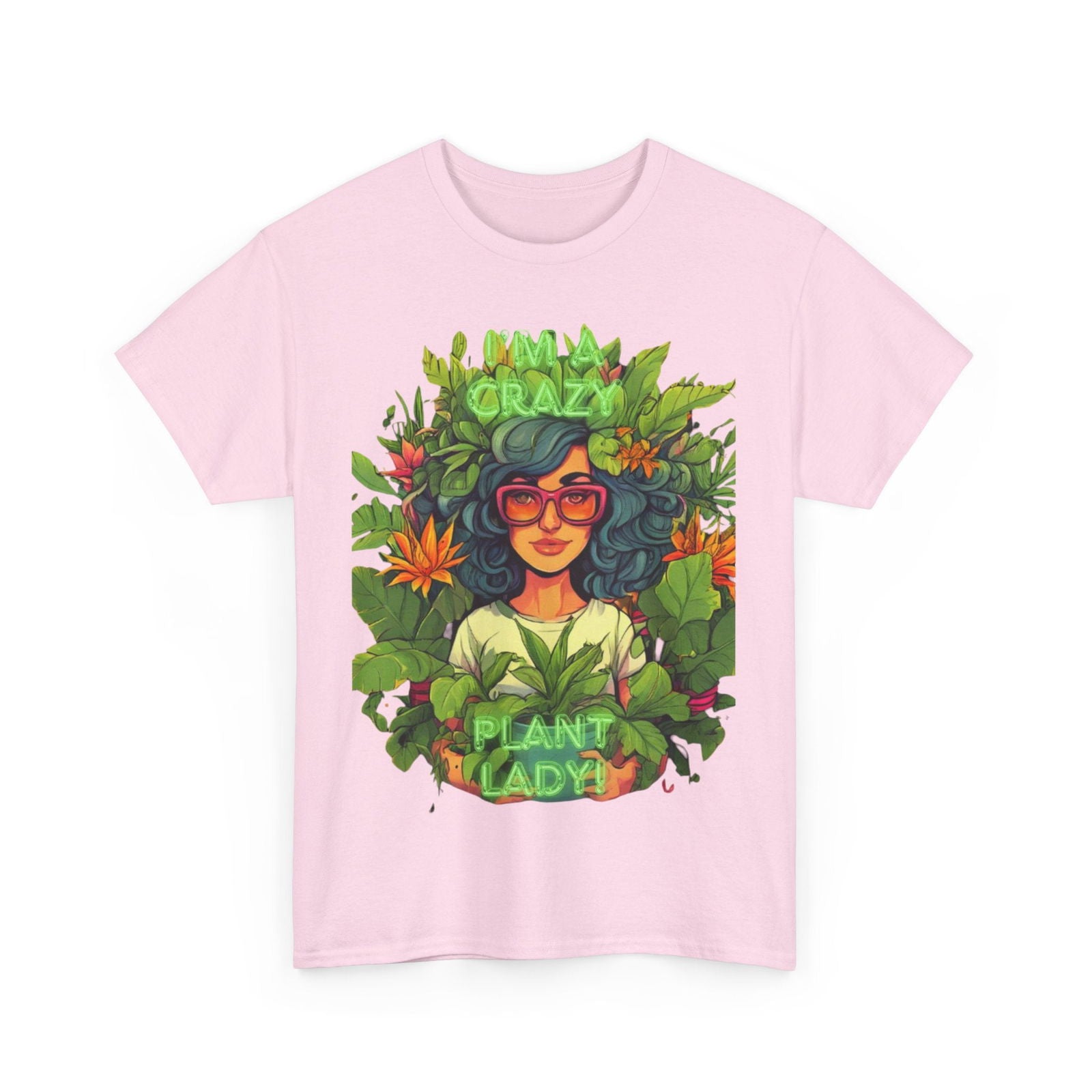 Im A Crazy Plant lady Unisex Heavy Cotton Women's Tee - S-Mart Shop Smart Treasures