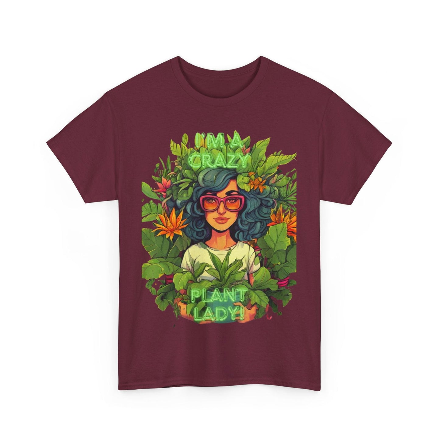 Im A Crazy Plant lady Unisex Heavy Cotton Women's Tee - S-Mart Shop Smart Treasures