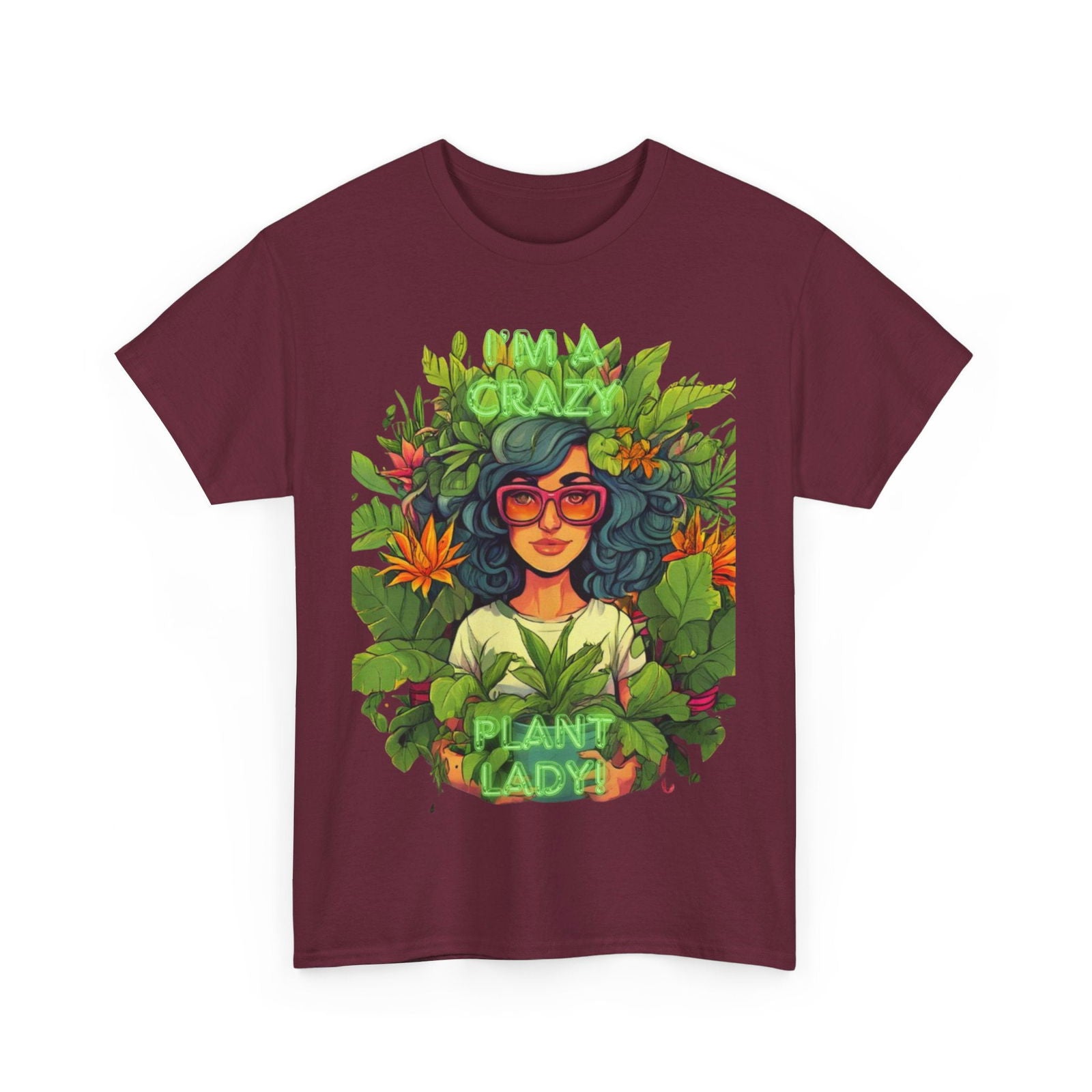 Im A Crazy Plant lady Unisex Heavy Cotton Women's Tee - S-Mart Shop Smart Treasures