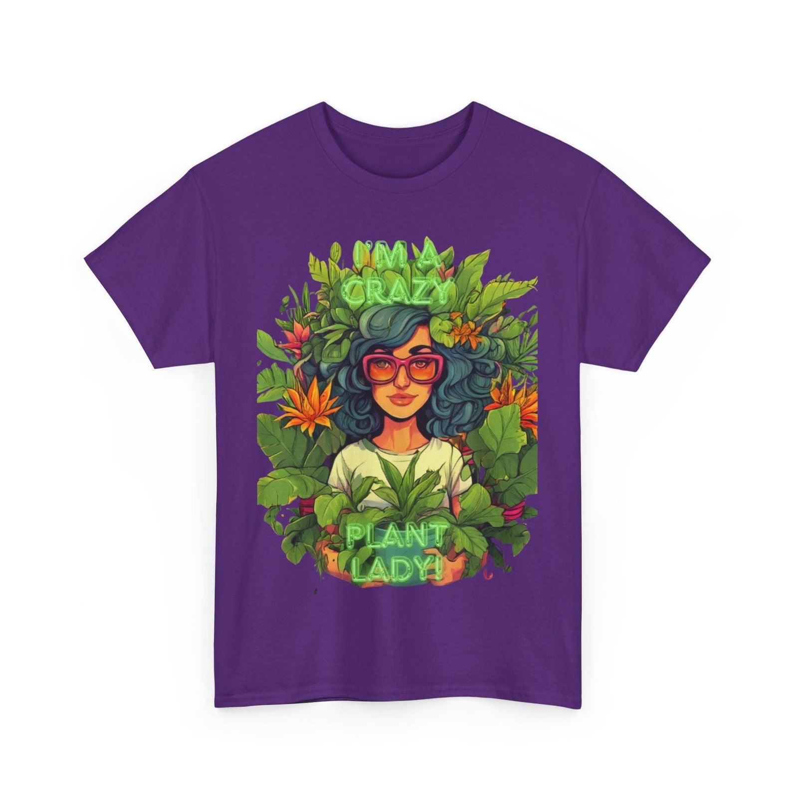 Im A Crazy Plant lady Unisex Heavy Cotton Women's Tee - S-Mart Shop Smart Treasures