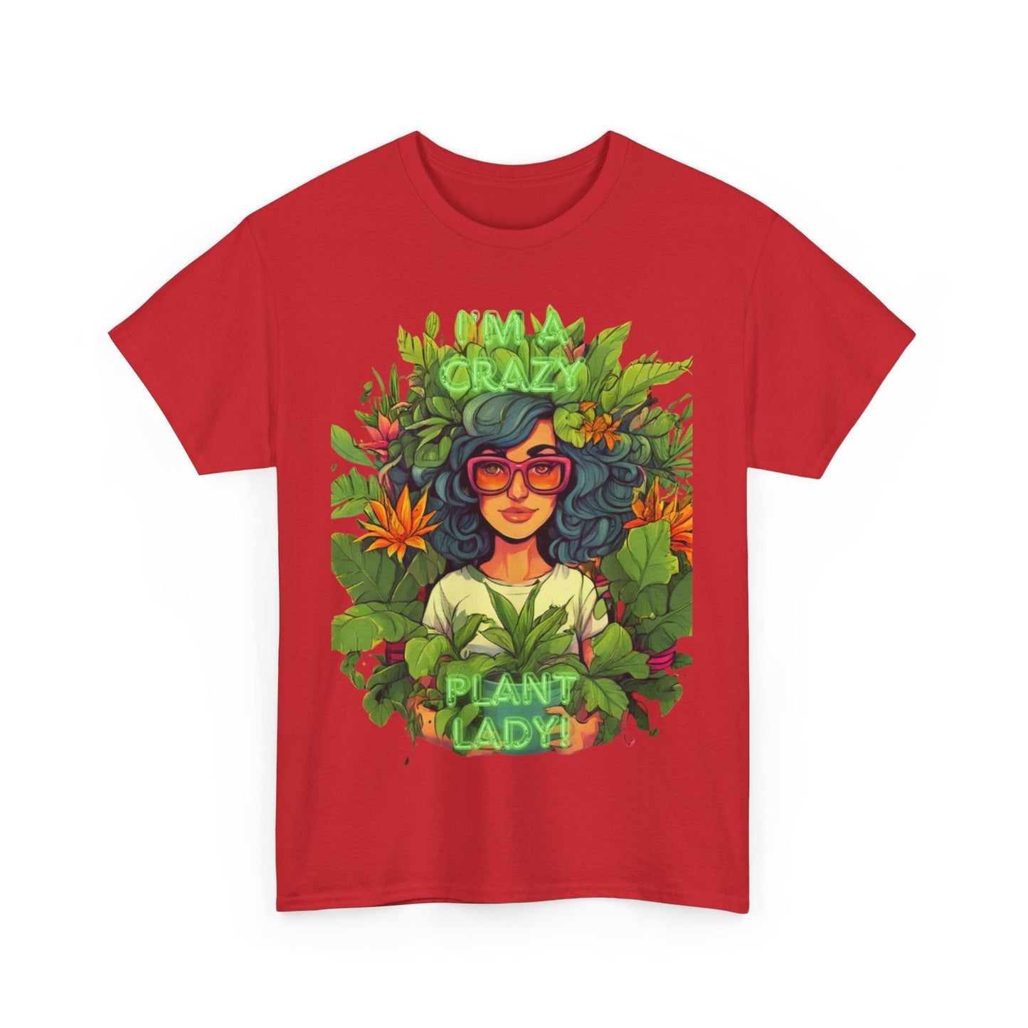 Im A Crazy Plant lady Unisex Heavy Cotton Women's Tee - S-Mart Shop Smart Treasures