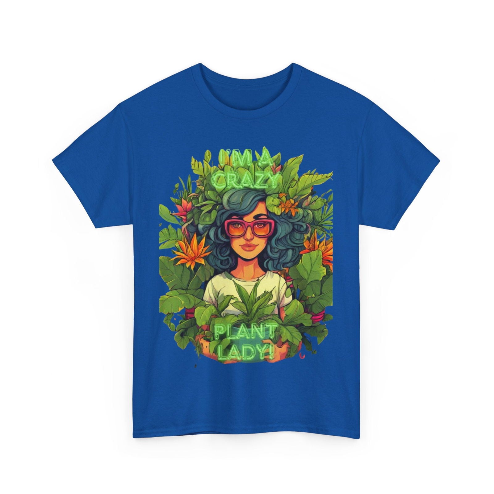 Im A Crazy Plant lady Unisex Heavy Cotton Women's Tee - S-Mart Shop Smart Treasures
