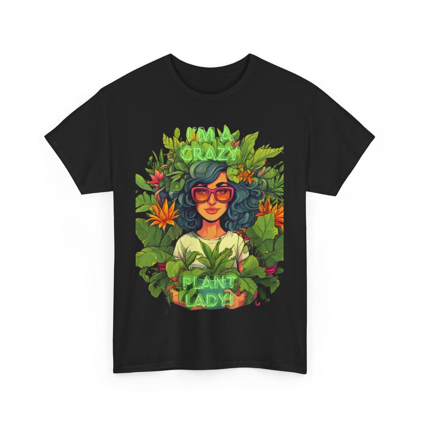 Im A Crazy Plant lady Unisex Heavy Cotton Women's Tee - S-Mart Shop Smart Treasures