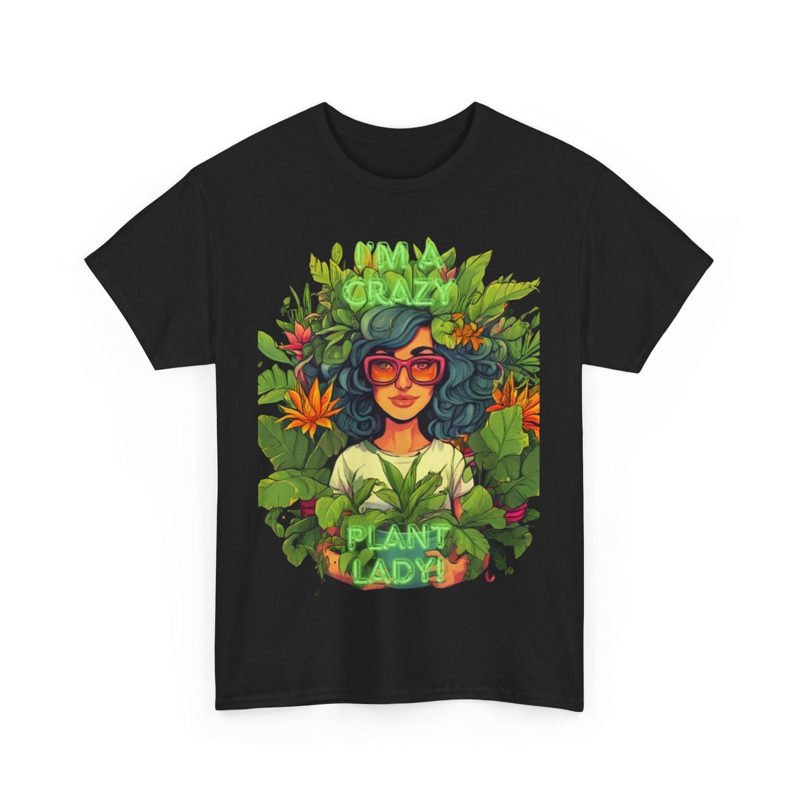 Im A Crazy Plant lady Unisex Heavy Cotton Women's Tee - S-Mart Shop Smart Treasures