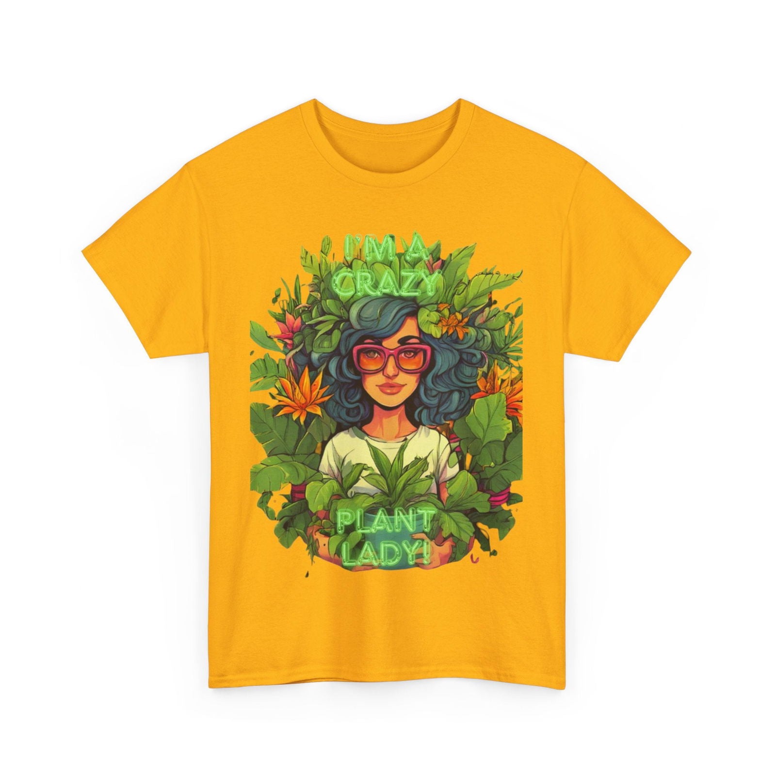Im A Crazy Plant lady Unisex Heavy Cotton Women's Tee - S-Mart Shop Smart Treasures